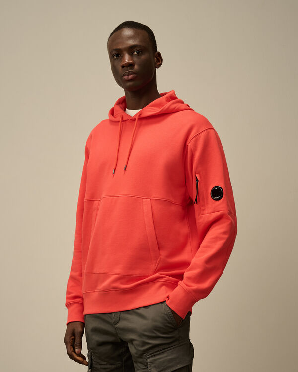 C.p. Company Diagonal Raised Fleece Hooded Sweatshirt POINCIANA - ORANGE