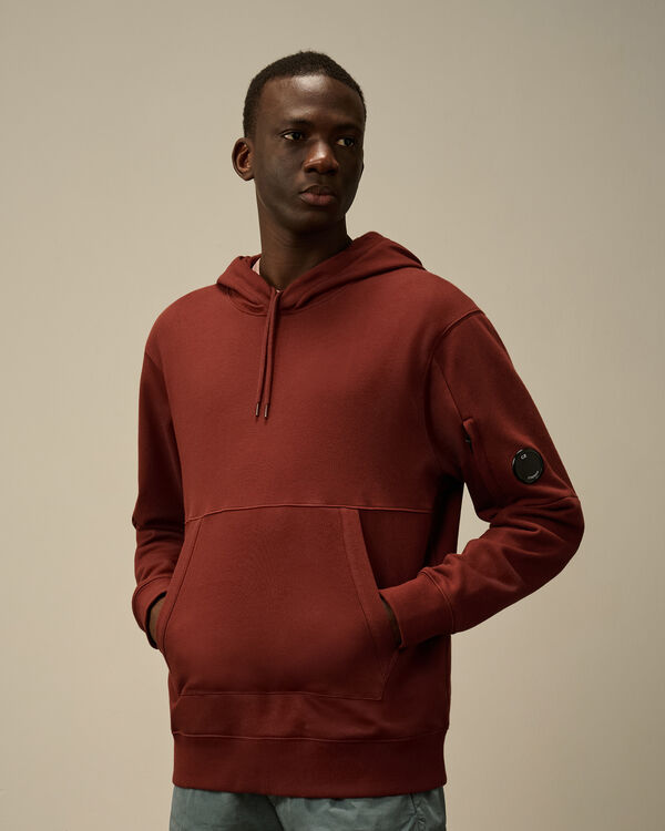 C.p. Company Diagonal Raised Fleece Hooded Sweatshirt SABLE - BROWN
