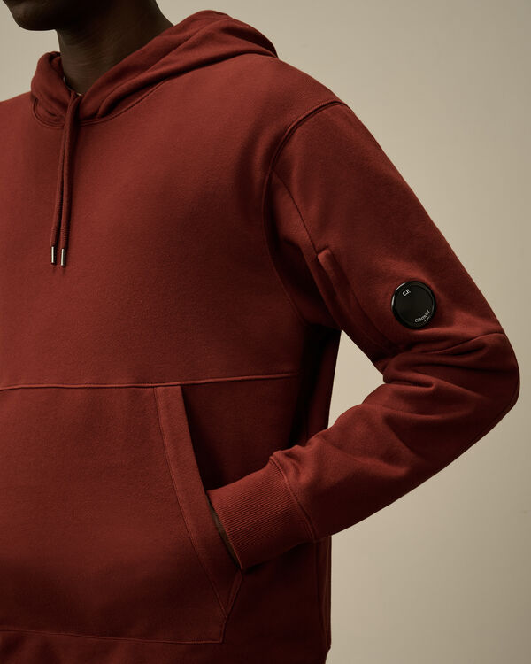 C.p. Company Diagonal Raised Fleece Hooded Sweatshirt SABLE - BROWN