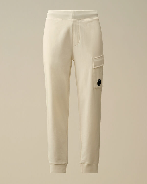 c.p. company Diagonal Raised Fleece Lens Sweatpants GAUZE WHITE