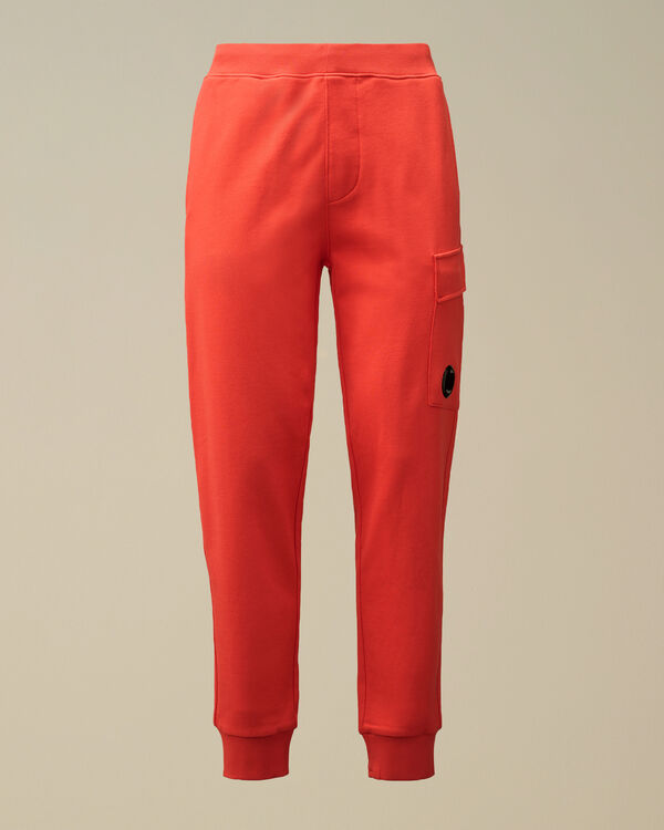 c.p. company Diagonal Raised Fleece Lens Sweatpants POINCIANA - ORANGE