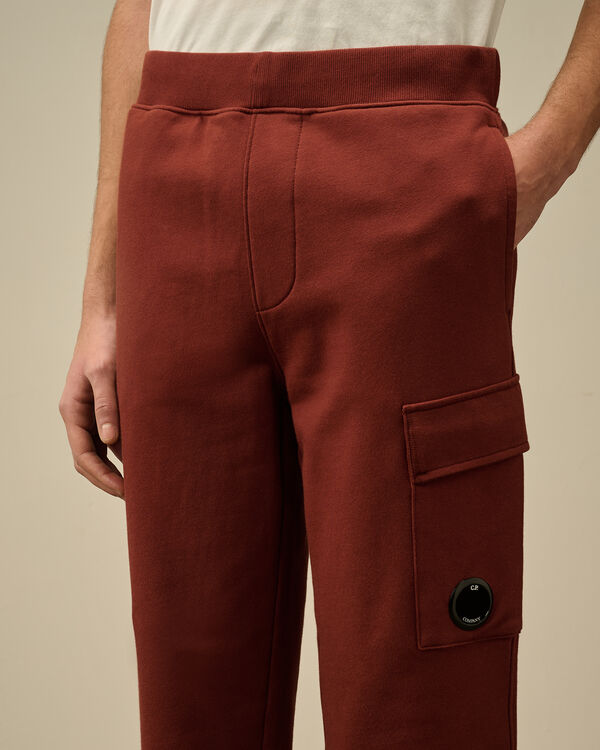 C.p. Company Diagonal Raised Fleece Lens Sweatpants SABLE - BROWN