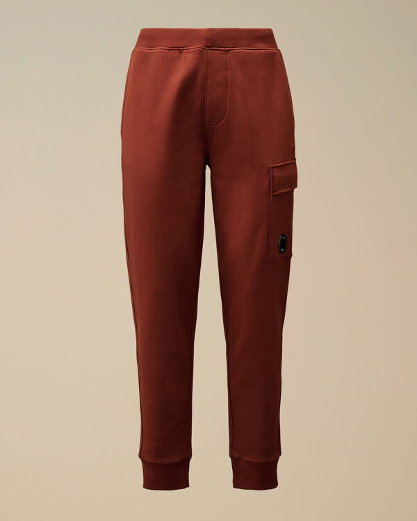 c.p. company Diagonal Raised Fleece Lens Sweatpants SABLE - BROWN