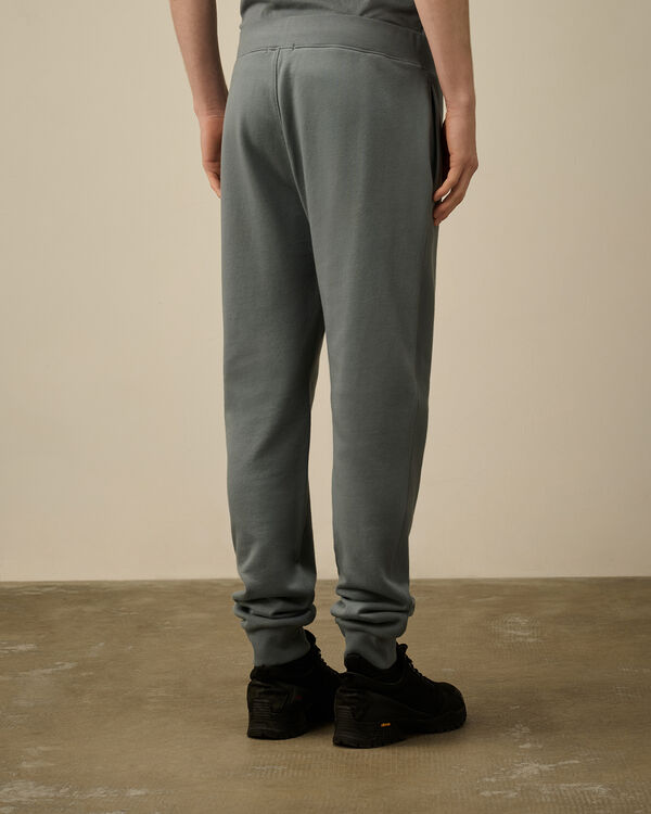 C.p. Company Diagonal Raised Fleece Lens Sweatpants STORMY WEATHER - BLUE