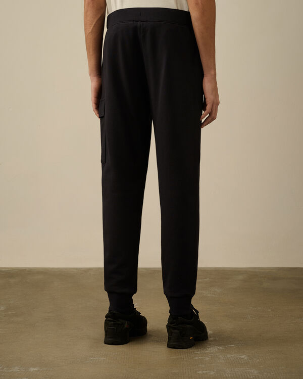 C.p. Company Diagonal Raised Fleece Lens Sweatpants TOTAL ECLIPSE - BLUE