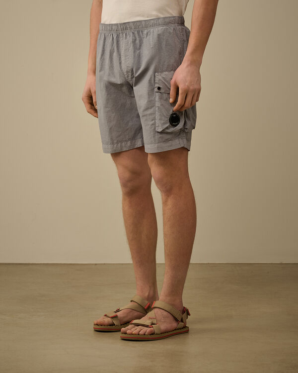 C.p. Company Flatt Nylon Cargo Swim Shorts LIMESTONE - GREY