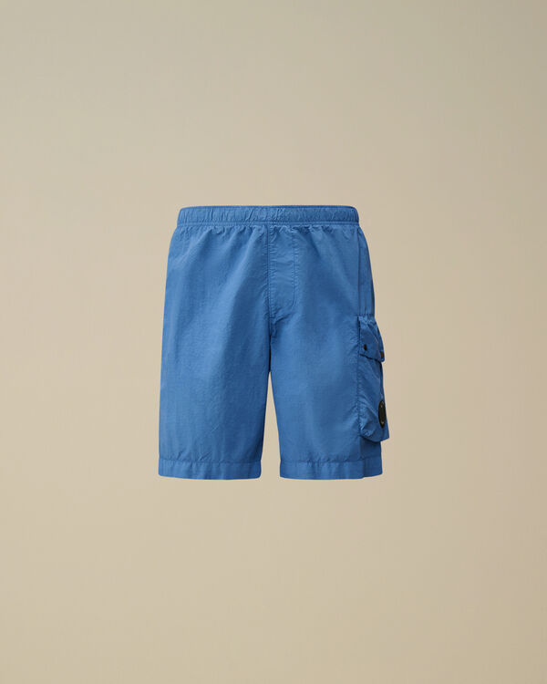 c.p. company Flatt Nylon Cargo Swim Shorts PACIFIC COAST - LIGHT-BLUE
