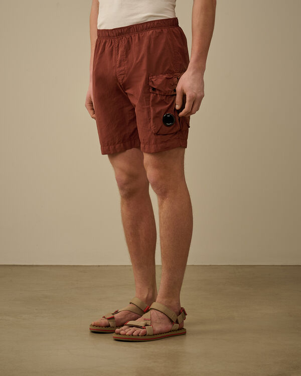 C.p. Company Flatt Nylon Cargo Swim Shorts SABLE - BROWN