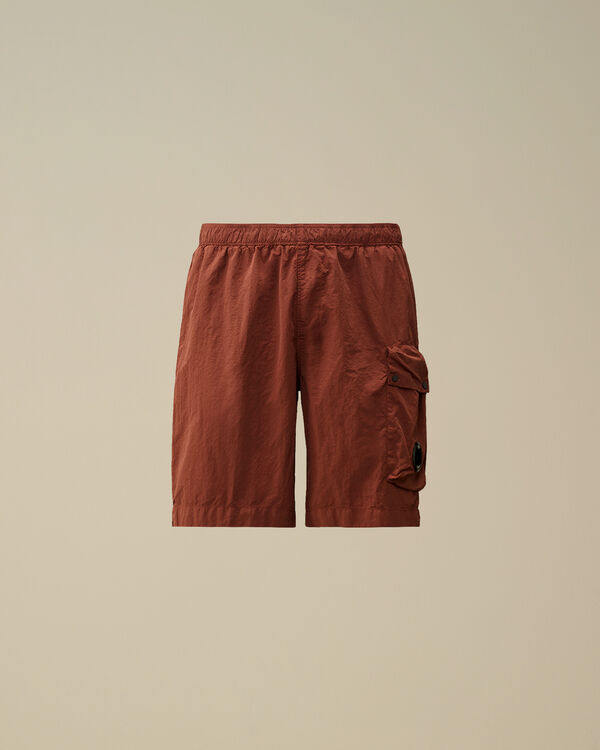 c.p. company Flatt Nylon Cargo Swim Shorts SABLE - BROWN