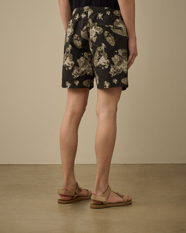 C.p. Company Flatt Nylon Flower Printed Swim Shorts BLACK