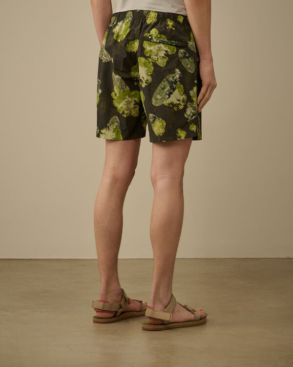 C.p. Company Flatt Nylon Flower Printed Swim Shorts THYME - GREEN