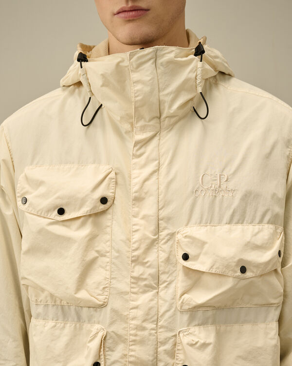 C.p. Company Flatt Nylon Goggle Jacket PISTACHIO SHELL - BEIGE