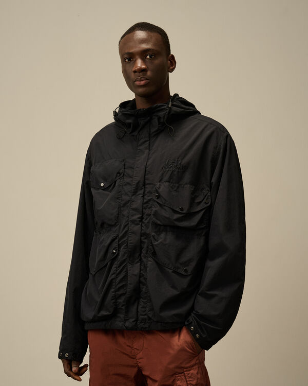 C.p. Company Flatt Nylon Goggle Jacket TOTAL ECLIPSE - BLUE