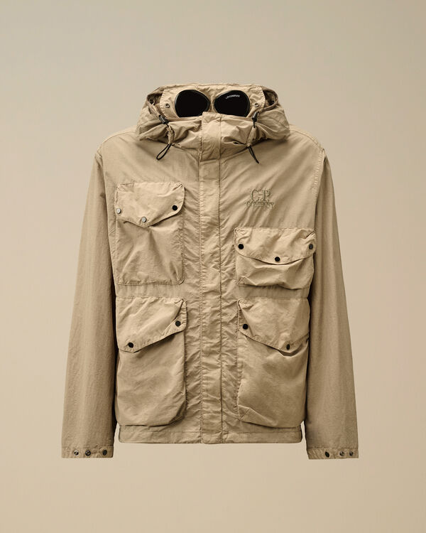 c.p. company Flatt Nylon Goggle Jacket VINTAGE KHAKI - BEIGE