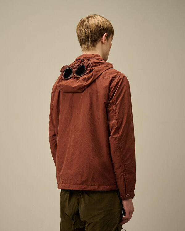 C.p. Company Flatt Nylon Goggle Overshirt SABLE - BROWN