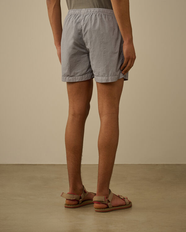 C.p. Company Flatt Nylon Lens Swim Shorts LIMESTONE - GREY