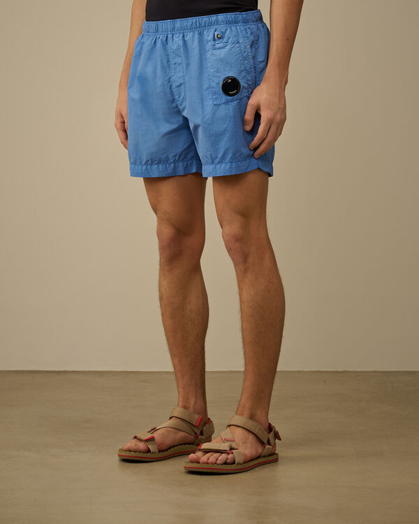C.p. Company Flatt Nylon Lens Swim Shorts PACIFIC COAST - LIGHT-BLUE