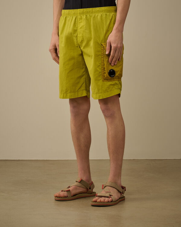 C.p. Company Flatt Nylon Mixed Cargo Swim Shorts CRESS GREEN - YELLOW