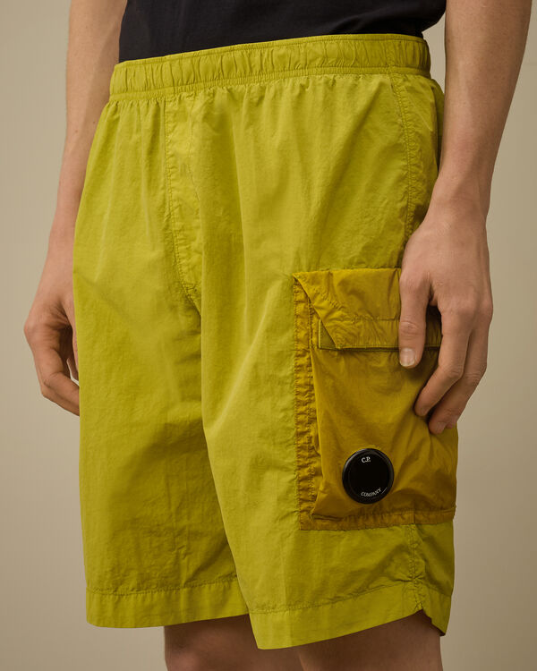 C.p. Company Flatt Nylon Mixed Cargo Swim Shorts CRESS GREEN - YELLOW