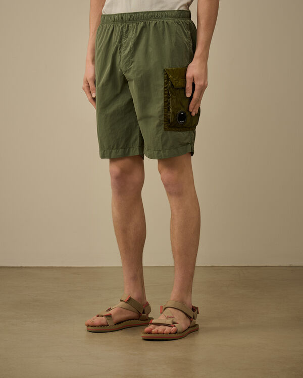 C.p. Company Flatt Nylon Mixed Cargo Swim Shorts THYME - GREEN