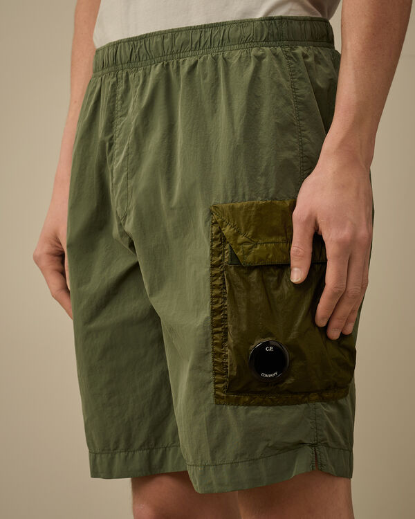 C.p. Company Flatt Nylon Mixed Cargo Swim Shorts THYME - GREEN