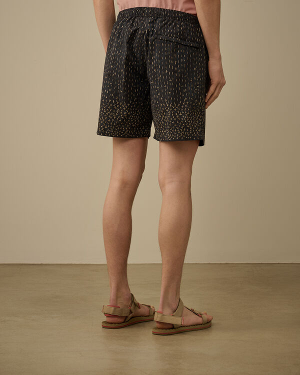 C.p. Company Flatt Nylon Sashiko Printed Swim Shorts TOTAL ECLIPSE - BLUE