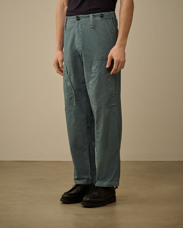 C.p. Company Flatt Nylon Thigh Pockets Pants STORMY WEATHER - BLUE