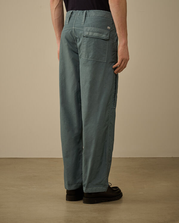 C.p. Company Flatt Nylon Thigh Pockets Pants STORMY WEATHER - BLUE