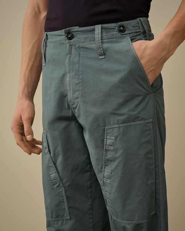 C.p. Company Flatt Nylon Thigh Pockets Pants STORMY WEATHER - BLUE
