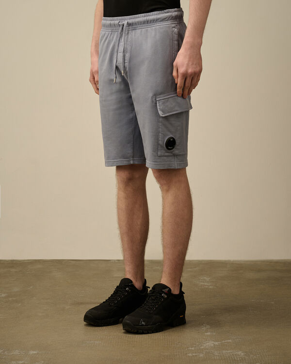 C.p. Company Light Fleece Cargo Lens Shorts LAVANDER VIOLET