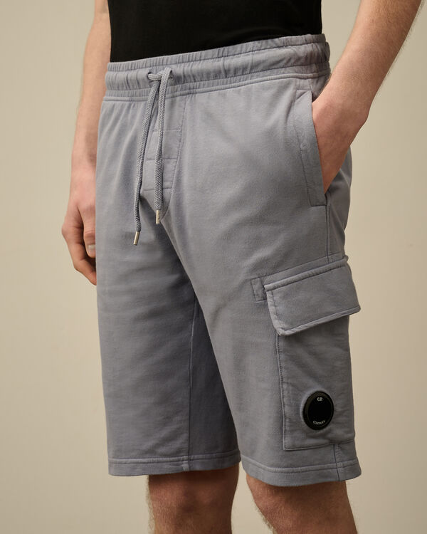 C.p. Company Light Fleece Cargo Lens Shorts LAVANDER VIOLET