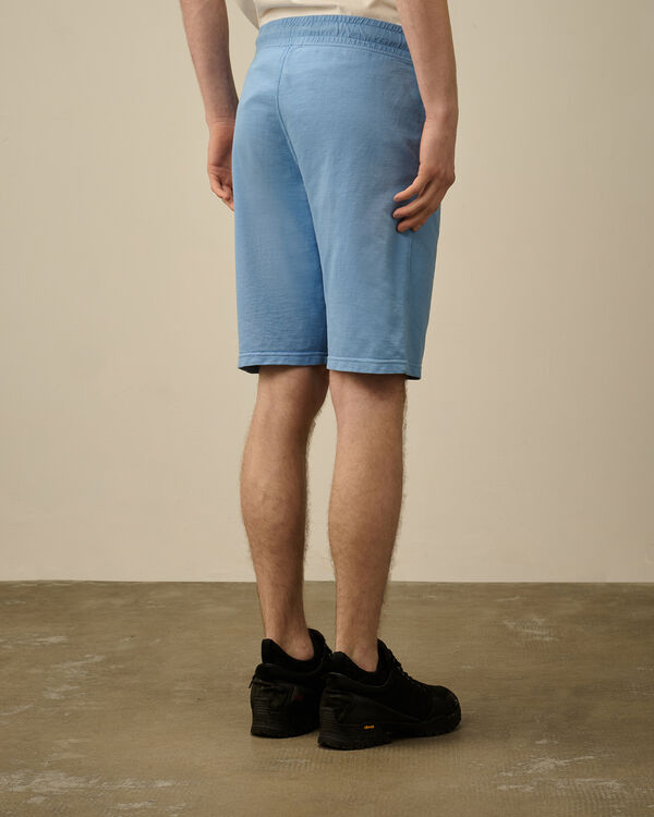 C.p. Company Light Fleece Cargo Lens Shorts PACIFIC COAST - LIGHT-BLUE