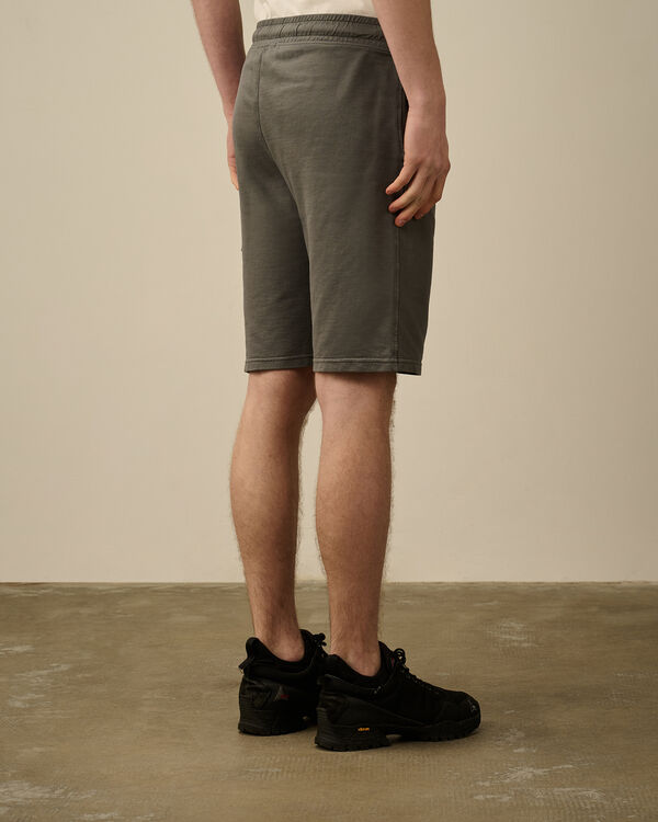 C.p. Company Light Fleece Cargo Lens Shorts SMOKED PEARL - GREY