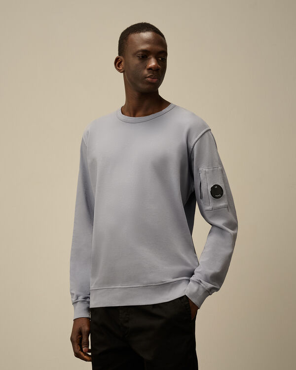 C.p. Company Light Fleece Crewneck Lens Sweatshirt LAVANDER VIOLET