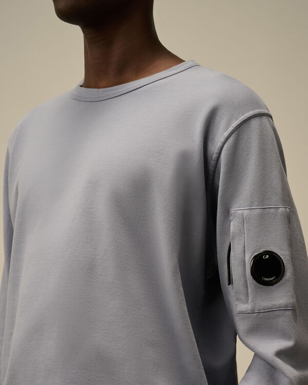 C.p. Company Light Fleece Crewneck Lens Sweatshirt LAVANDER VIOLET