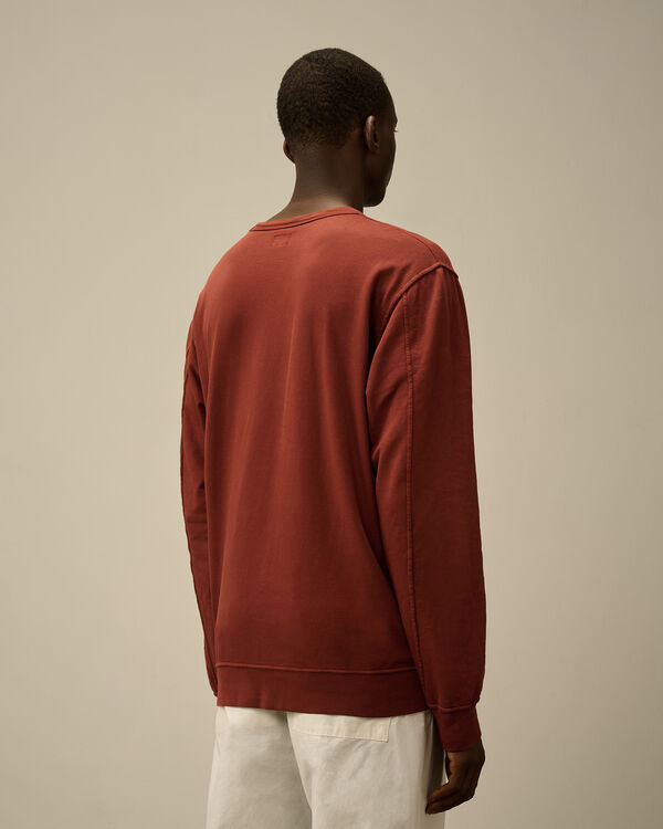 C.p. Company Light Fleece Crewneck Lens Sweatshirt SABLE - BROWN