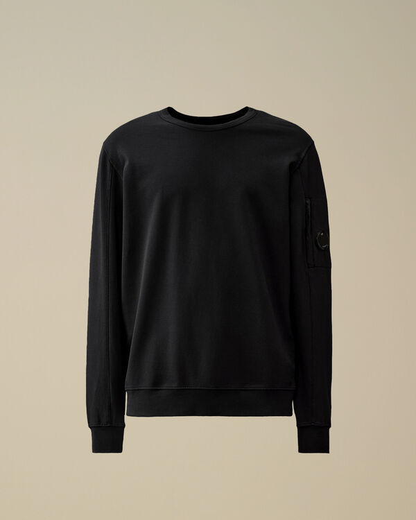 c.p. company Light Fleece Crewneck Lens Sweatshirt TOTAL ECLIPSE - BLUE