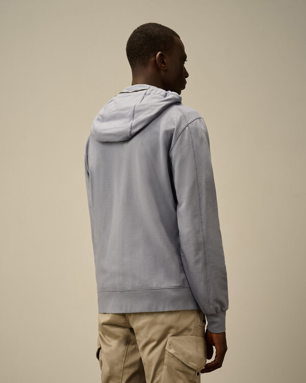 C.p. Company Light Fleece Full Zip Hooded Sweatshirt LAVANDER VIOLET