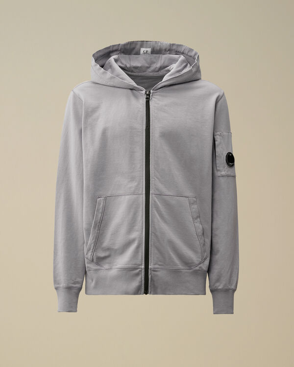 c.p. company Light Fleece Full Zip Hooded Sweatshirt LAVANDER VIOLET c.p. company Light Fleece Full Zip Hooded Sweatshirt LAVANDER VIOLET