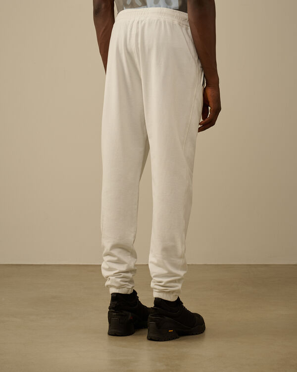 C.p. Company Light Fleece Logo Sweatpants GAUZE WHITE
