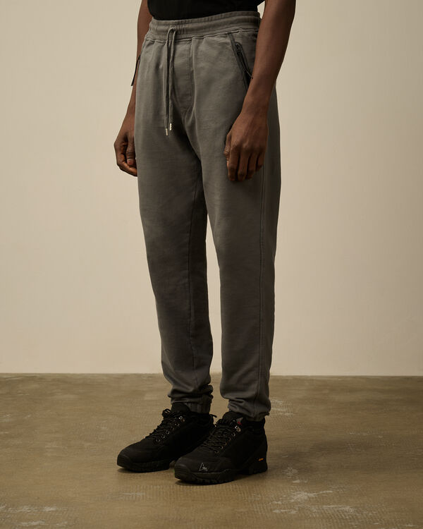 C.p. Company Light Fleece Logo Sweatpants SMOKED PEARL - GREY