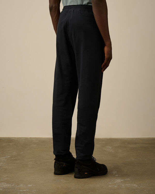 C.p. Company Light Fleece Logo Sweatpants TOTAL ECLIPSE - BLUE