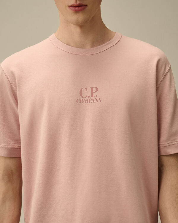 C.p. Company Light Fleece Short Sleeve Sweatshirt MISTY ROSE - PINK