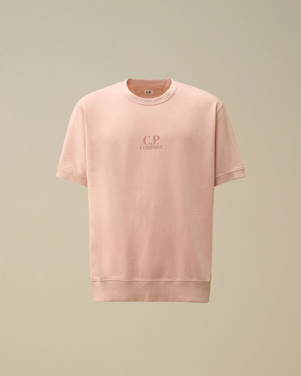 c.p. company Light Fleece Short Sleeve Sweatshirt MISTY ROSE - PINK c.p. company Light Fleece Short Sleeve Sweatshirt MISTY ROSE - PINK