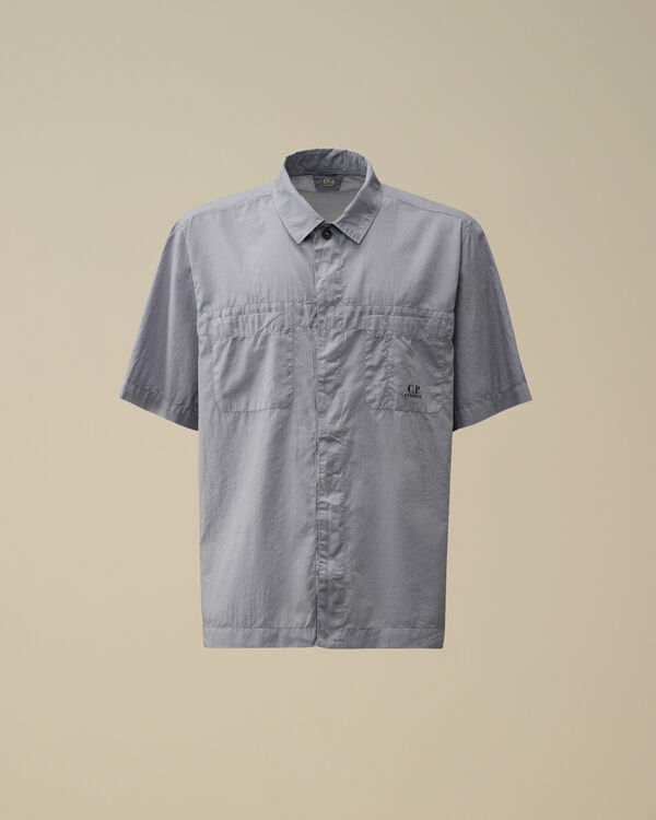 c.p. company Light Mussola Boxy Short Sleeve Shirt LAVANDER VIOLET