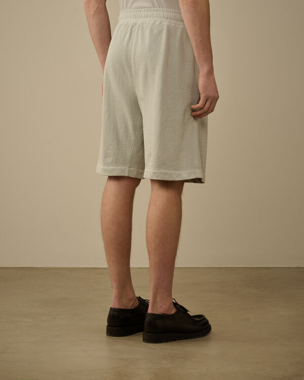 C.p. Company Malfilè Fleece Lens Shorts BLUE FOX - GREY