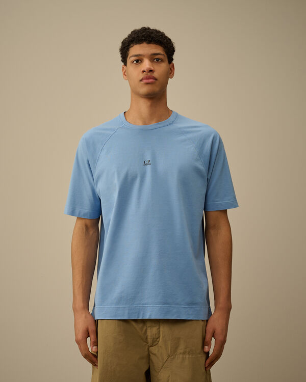 C.p. Company Micronet Jersey Raglan Logo T-Shirt PACIFIC COAST - LIGHT-BLUE