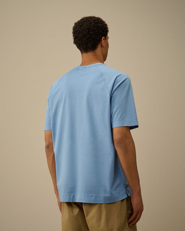 C.p. Company Micronet Jersey Raglan Logo T-Shirt PACIFIC COAST - LIGHT-BLUE
