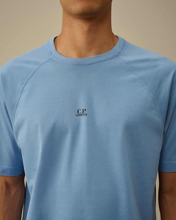 C.p. Company Micronet Jersey Raglan Logo T-Shirt PACIFIC COAST - LIGHT-BLUE