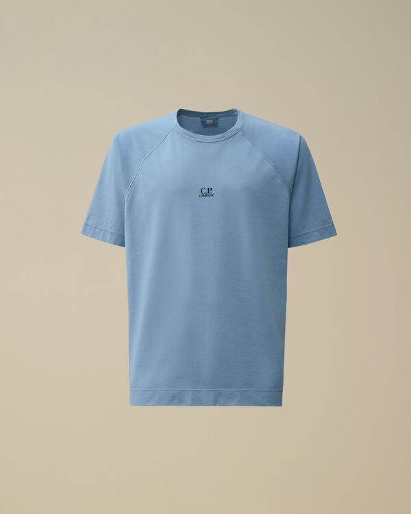 c.p. company Micronet Jersey Raglan Logo T-Shirt PACIFIC COAST - LIGHT-BLUE